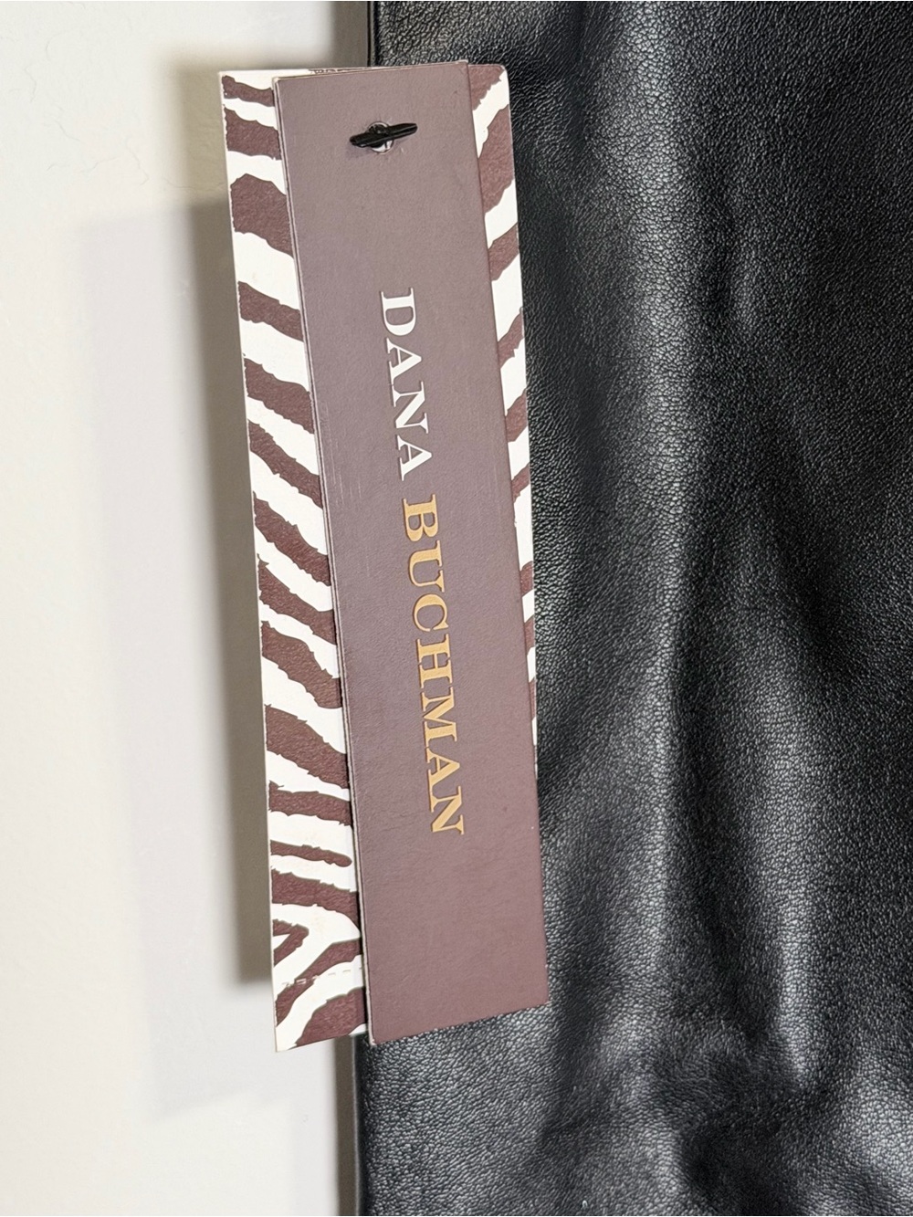 Dana Buchman Black Faux Leather Pencil Skirt - Picture 4 of 9